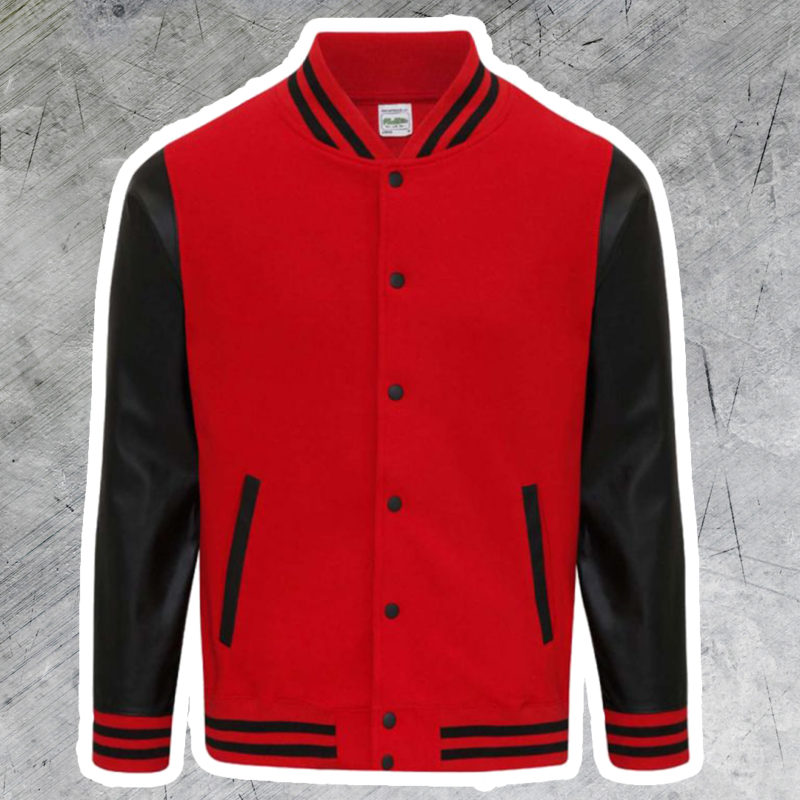 Letterman pulcsi - Piros