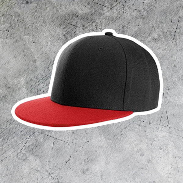 ures Fekete - Piros snapback 6 panel