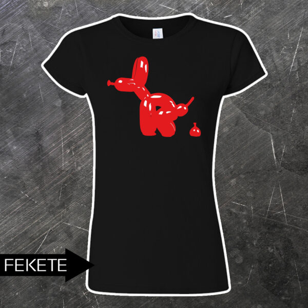 Kulázó lufikutya női póló