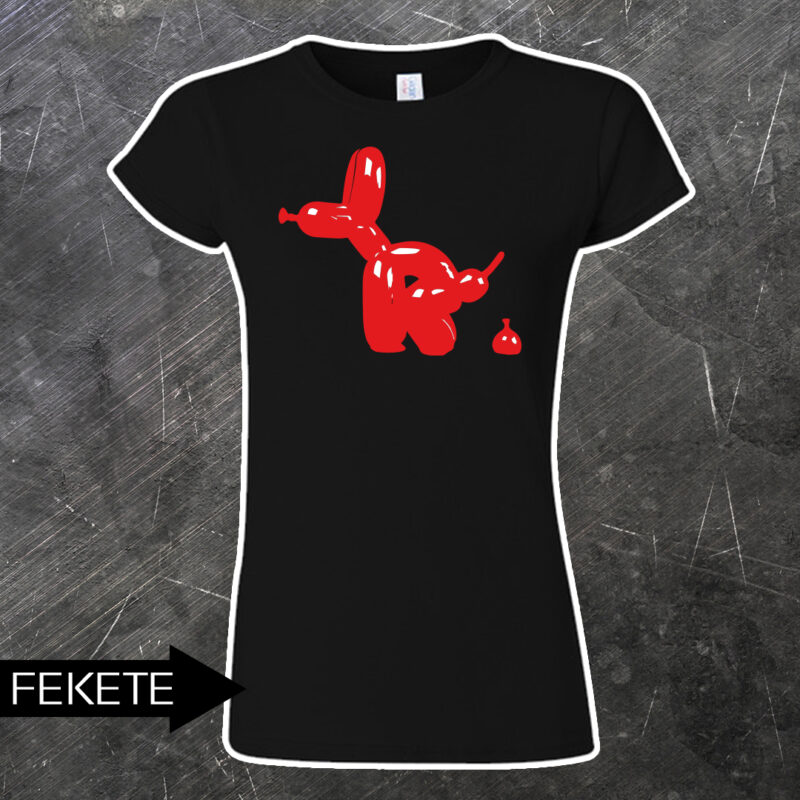 Kulázó lufikutya női póló
