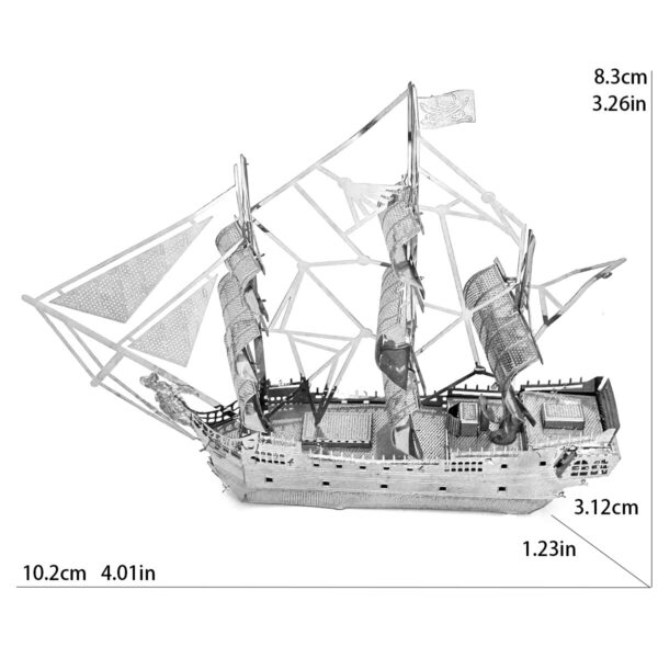 Kalózhajó 3D puzzle és makett - Image 3