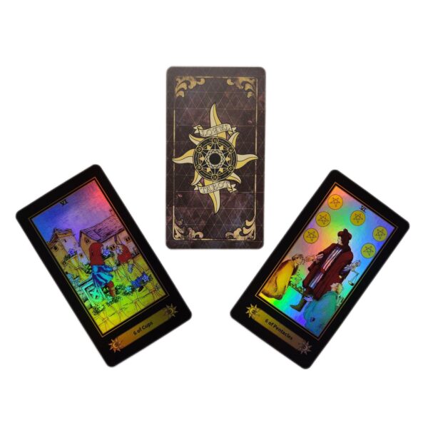 A.E. Waite holografikus 78 lapos Tarot kártyakészlet - Image 4