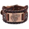 Viking wolf barna karkötő