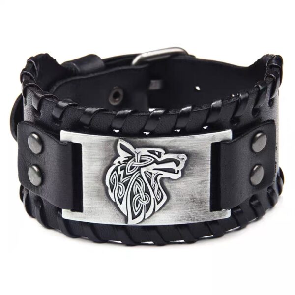 Viking wolf fekete karkötő