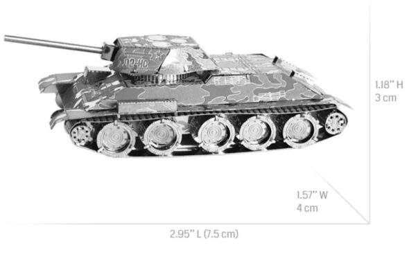 T34 tank 3D puzzle és makett - Image 3