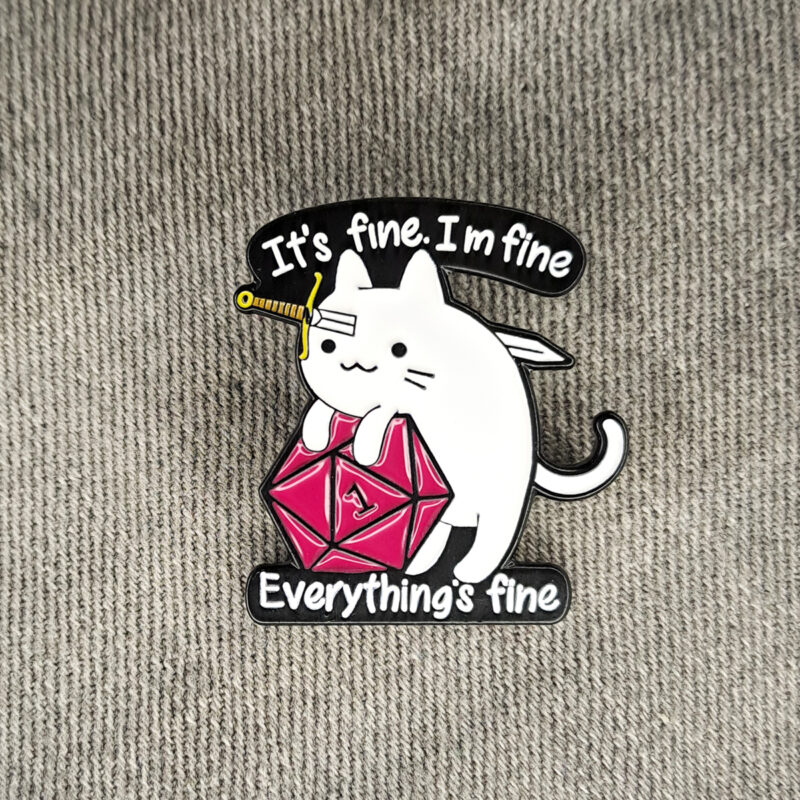 Fine cat kitűző