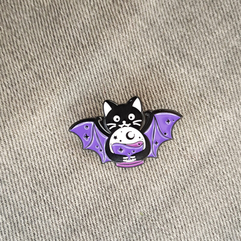 Bat cat kitűző