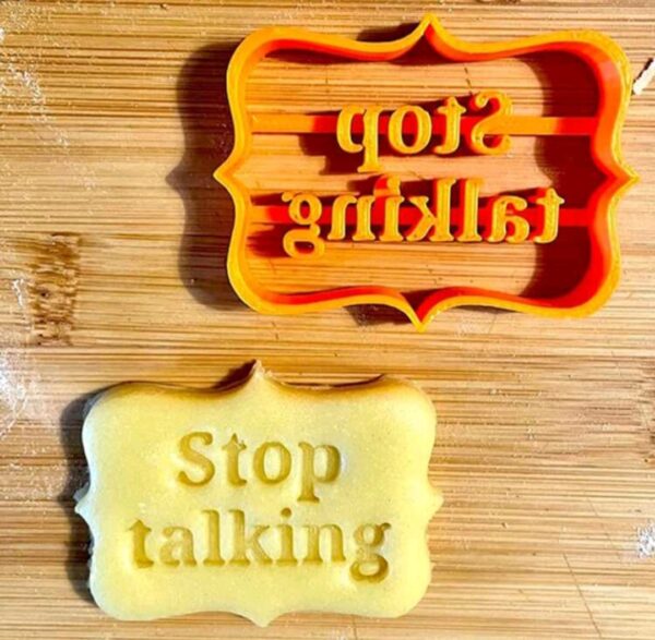 Stop talking sütiforma