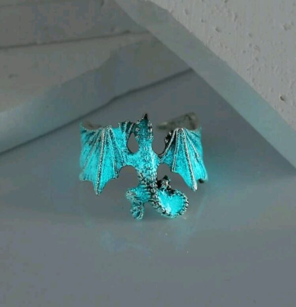 Sárkány fluoreszkáló állitható gyűrű