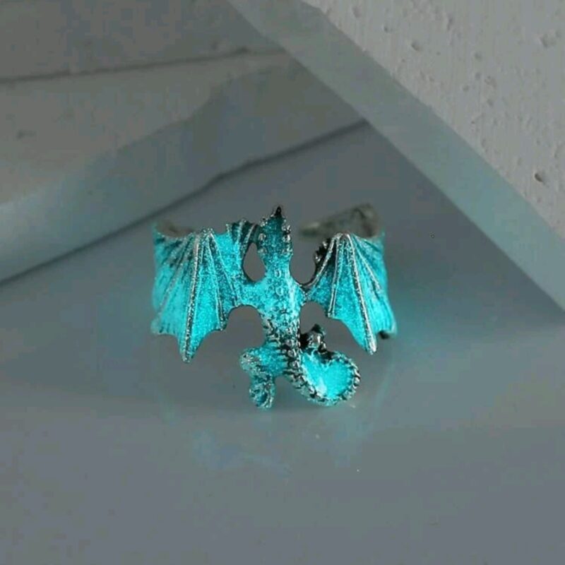 Sárkány fluoreszkáló állitható gyűrű
