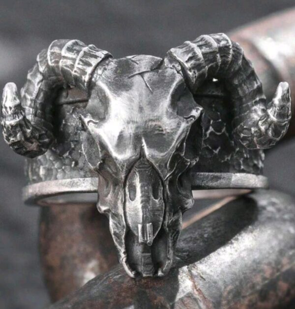 Goat skull állítható gyűrű