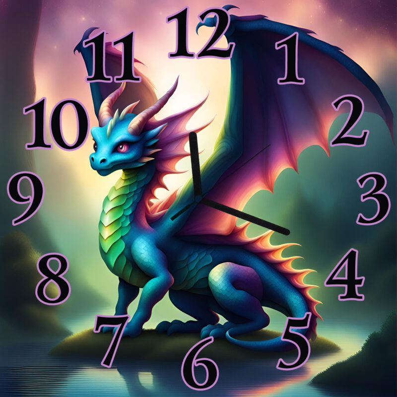 Dark fairy dragon óra több méretben