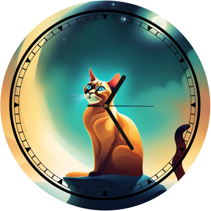 Moon cat óra 20 cm