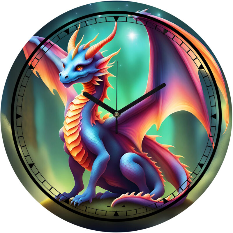 Purple fairy dragon óra 20 cm