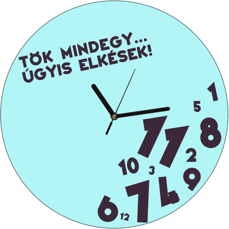 Tök mindegy óra 20 cm kék