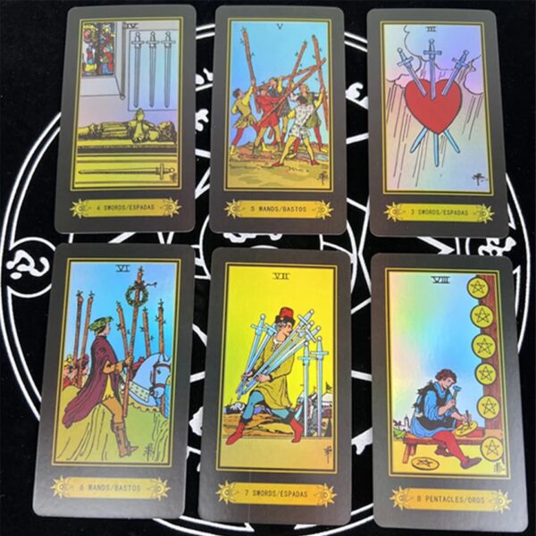 A.E. Waite classic holografikus 78 lapos Tarot kártyakészlet - Image 3