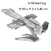 A10 Thunder 3D puzzle és makett - Image 2