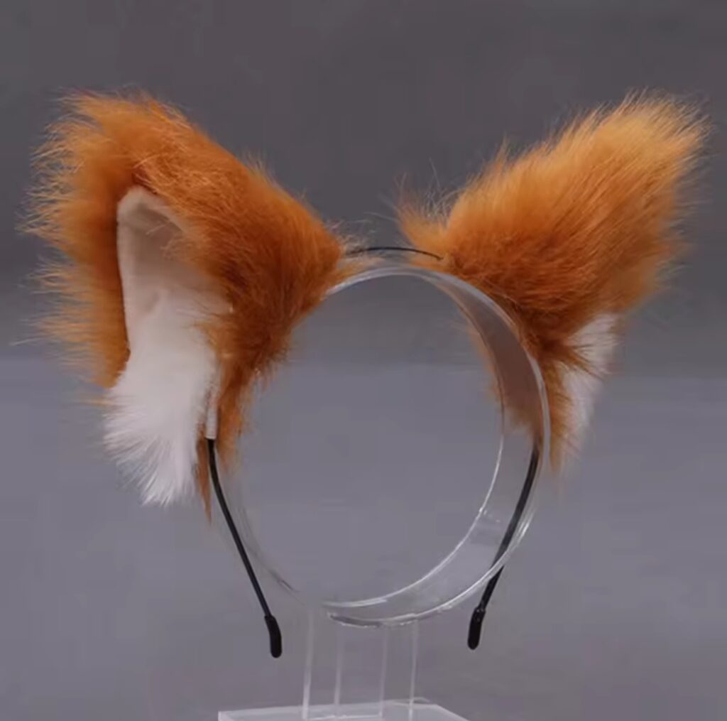 Róka füles cuki hajráf - Cosplay kiegészítő