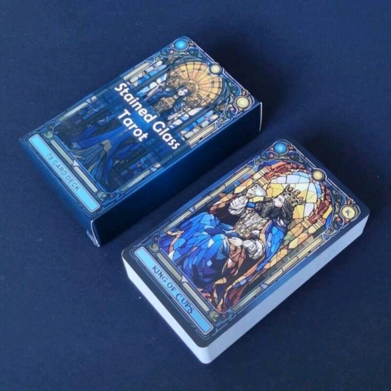 Gótikus üvegablak stílusú tarot kártya - jóskészlet