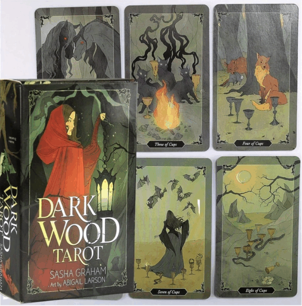 Éjszakai erdő grafikájú tarot kártya - jóskészlet