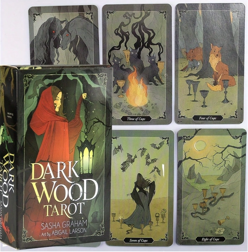 Éjszakai erdő grafikájú tarot kártya - jóskészlet