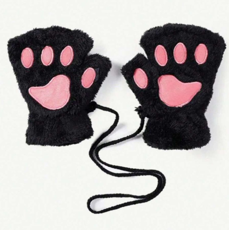 Cica mancs kesztyű - Kiegészítő Halloweenre vagy cosplayekhez