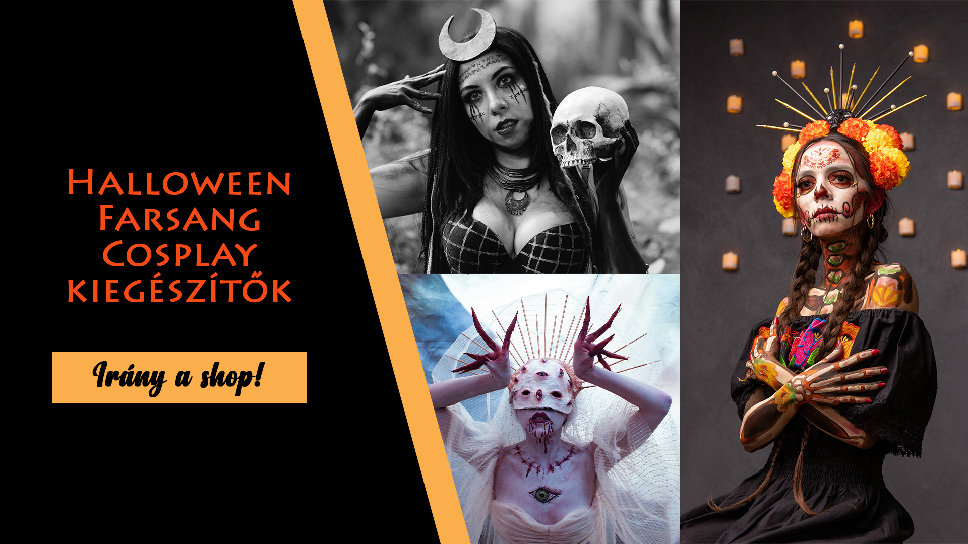 Kiegészítő, ruházat és dekor, Halloweenre vagy cosplayekhez - magyar webshop