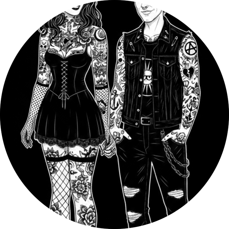 Rock, goth, metál zenei stílusú ruházati webshop