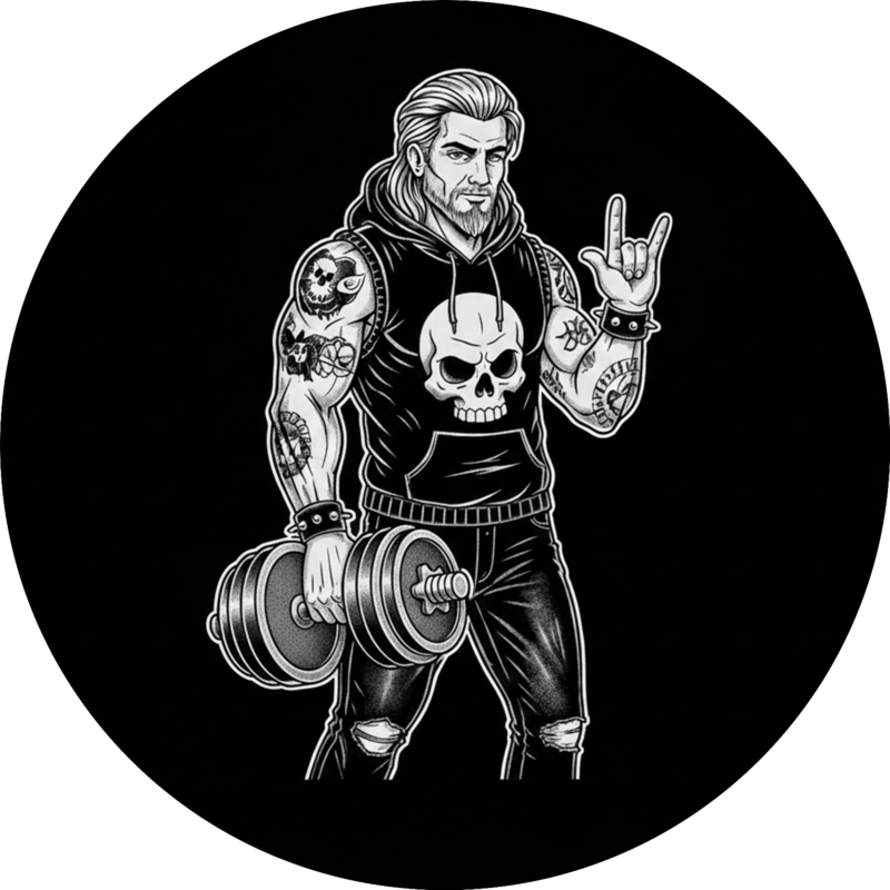 Dark stílusú sportruházati webshop